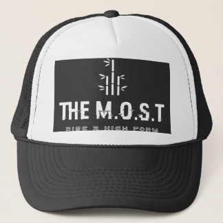 Hoed (Wit/Zwart) Trucker Pet
