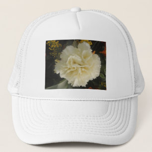 Hoed Witte Anjer Schoonheid Trucker Pet