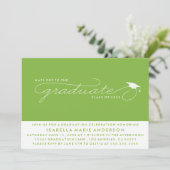 HOEDEN AF VOOR DE AFSOLVENT | EINDRIT UITNODIGING (Staand voorkant)