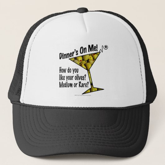 HOEDEN - GEMIDDELD OF ZELDZAME MARTINI OLIVEN? TRUCKER PET (Voorkant)