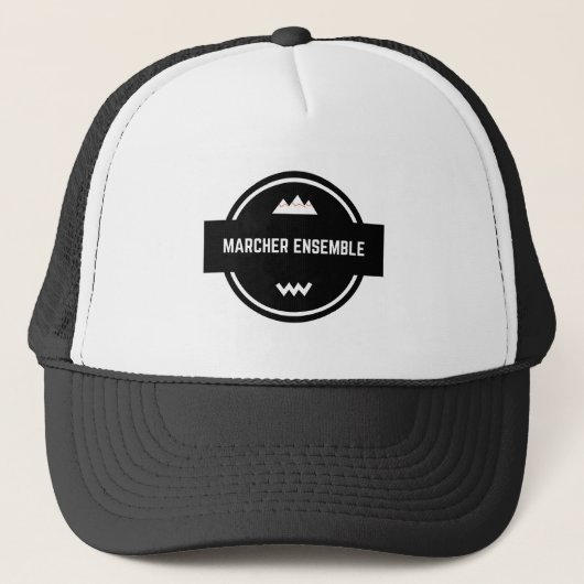 Hoeden man & vrouw lopen samen trucker pet (Voorkant)