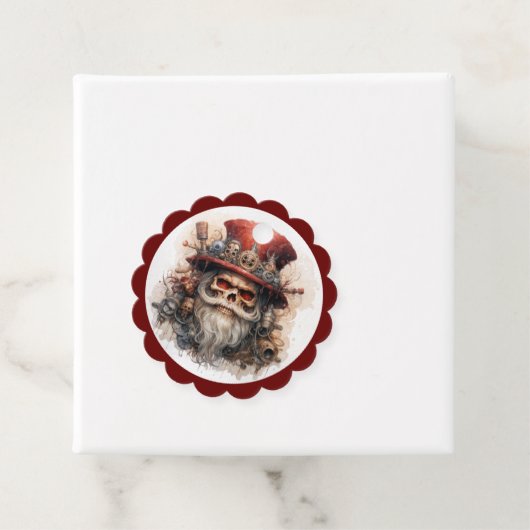 Hoeden Skelet Halloween Kerstman Bedankjes Labels (In situ)