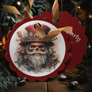 Hoeden Skelet Halloween Kerstman Bedankjes Labels