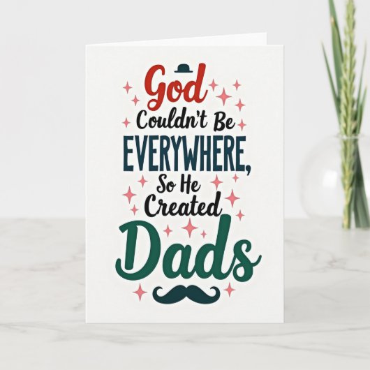 Hoedendag Kaart voor Pappies (Voorkant)