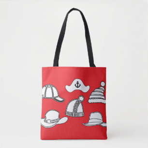 Hoedentas Rode Pret Tote Bag