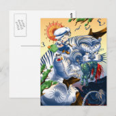 hoeder van het westen - tijger briefkaart (Voorkant / Achterkant)