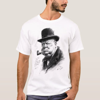 Hoedje en Pijp – Inkt Caricatuur Portret T-shirt