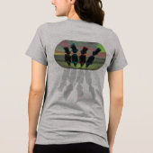 Hoedje in Schaduw Tri-Blend Shirt (Achterkant)