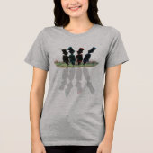 Hoedje in Schaduw Tri-Blend Shirt (Voorkant)