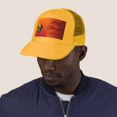 Hoedje nieuwjaarsfeest trucker pet (In situ)