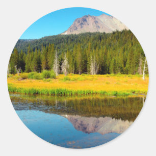 Hoedmeer in Lassen Volcanic National Park Ronde Sticker