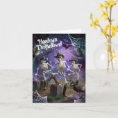 Hoedown Throwdown, dansende skeletten,  Kaart (Gele Bloem)