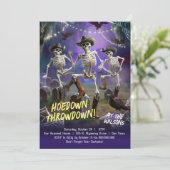 Hoedown Throwdown, Halloween dansfeest Kaart (Staand voorkant)