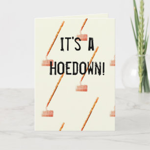Hoedown Throwdown Party Uitnodigingskaart