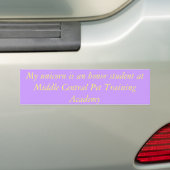 Hoedstudent Unicorn Bumpersticker (Op auto)