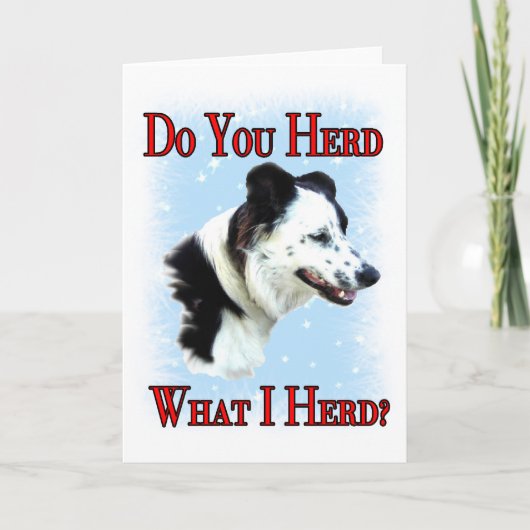 Hoedt u? feestdagen kaart (Voorkant)