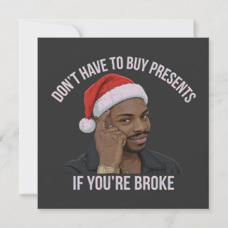 Hoef Geen Cadeaus Te Kopen Als Je Blut Bent Feestdagenkaart