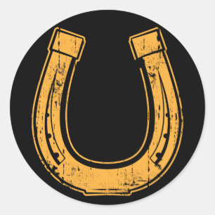 hoefijzer2 ronde sticker