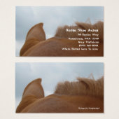 Hoefijzer Acres Sorrel Horse Visitekaartjes (Voorkant /achterkant)