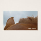 Hoefijzer Acres Sorrel Horse Visitekaartjes (Achterkant)