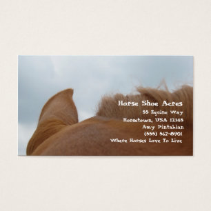 Hoefijzer Acres Sorrel Horse Visitekaartjes