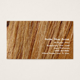 Hoefijzer Acres Sorrel Mane Visitekaartjes
