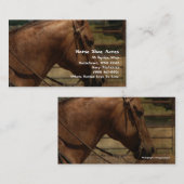 hoefijzer Acres Western Visitekaartje (Voorkant / Achterkant)