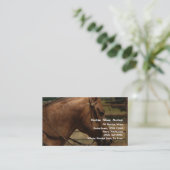 hoefijzer Acres Western Visitekaartje (Staand voorkant)