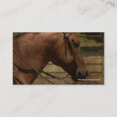 hoefijzer Acres Western Visitekaartje (Achterkant)