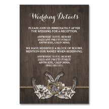 Hoefijzer Baby's Breath Bruiloft Behuizing Kaarten