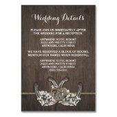 Hoefijzer Baby's Breath Bruiloft Behuizing Kaarten (Voorkant)