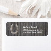  Hoefijzer Barn Wood Return Address Labels (Insitu)