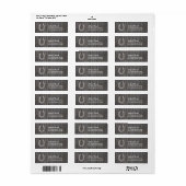  Hoefijzer Barn Wood Return Address Labels (Full Sheet)