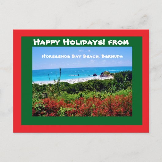 Hoefijzer Bay Beach, Bermuda Briefkaart (Voorkant)