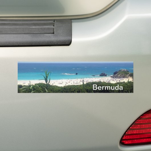 Hoefijzer Bay Beach, Bermuda Bumpersticker (Op auto)