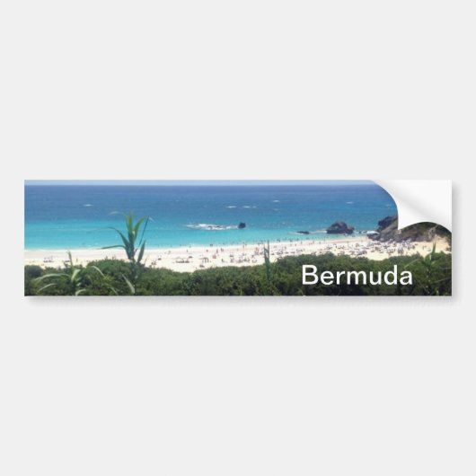 Hoefijzer Bay Beach, Bermuda Bumpersticker (Voorkant)