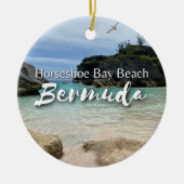 Hoefijzer Bay Beach Bermuda Keramisch Ornament (Voorkant)