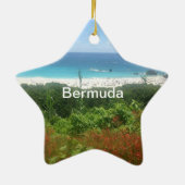 Hoefijzer Bay Beach, Bermuda Keramisch Ornament (Achterkant)