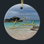 Hoefijzer Bay Beach Bermuda Keramisch Ornament<br><div class="desc">Hoefijzer Bay Beach Bermuda Keramisch Ornament</div>