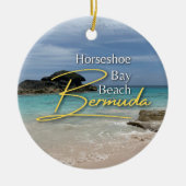 Hoefijzer Bay Beach Bermuda Keramisch Ornament (Voorkant)