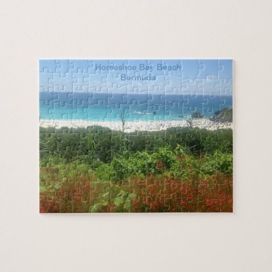 Hoefijzer Bay Beach, Bermuda Legpuzzel (Horizontaal)