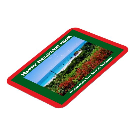 Hoefijzer Bay Beach, Bermuda Magneet (Linkerzijde)