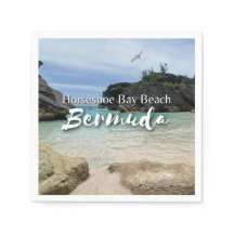 Hoefijzer Bay Beach Bermuda papieren servet