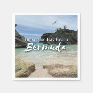 Hoefijzer Bay Beach Bermuda papieren servet