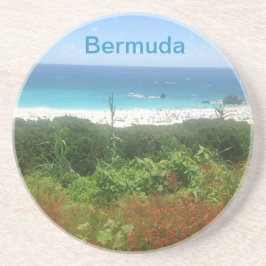 Hoefijzer Bay Beach, Bermuda Zandsteen Onderzetter