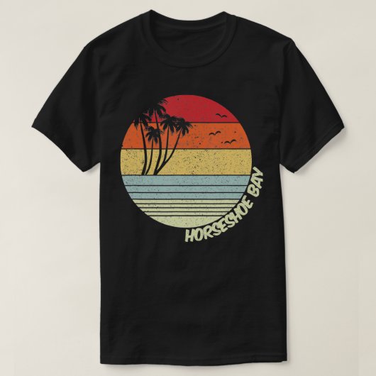 Hoefijzer Bay Bermuda Beach Vakantie Souvenir T-shirt (Design voorkant)