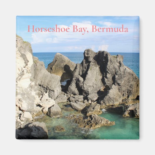 Hoefijzer Bay Bermuda Magneet (Voorkant)