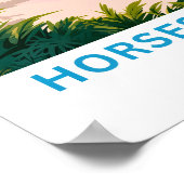 Hoefijzer Bay Bermuda Reisprint Poster (Hoek)