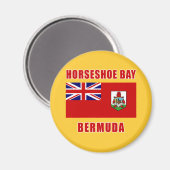 HOEFIJZER BAY Bermuda Tshirts, Geschenken Magneet (Voorkant / Achterkant)
