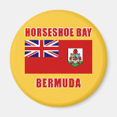 HOEFIJZER BAY Bermuda Tshirts, Geschenken Magneet (Voorkant)